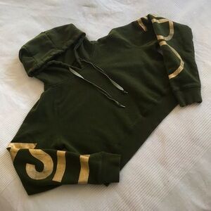 USA Pro Oversized Long Sleeve Cropped Hoodie Size Small